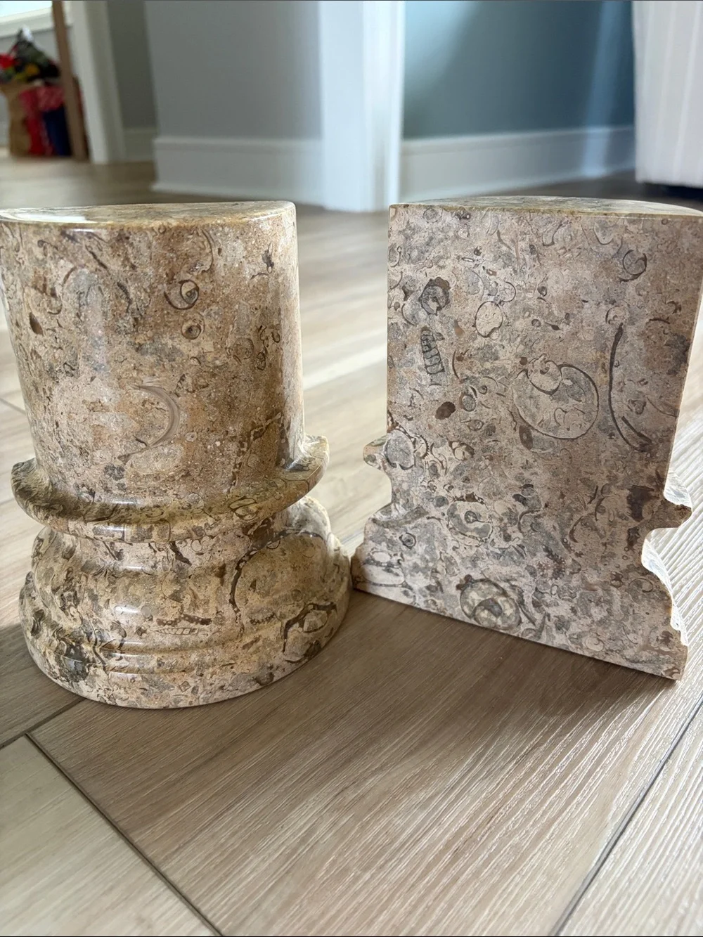 Vintage Granite Decorative Bookends